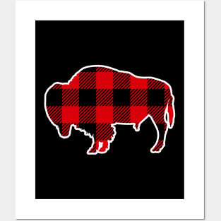 Buffalo Plaid Pattern Christmas Funny Gift Posters and Art